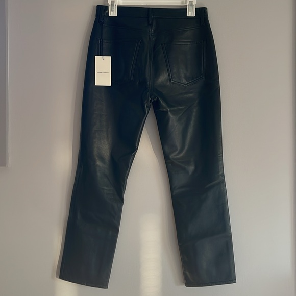 NWT Citizens of Humanity Jolene High Rise Straight Recycled Leather Pants 27 - Picture 6 of 11